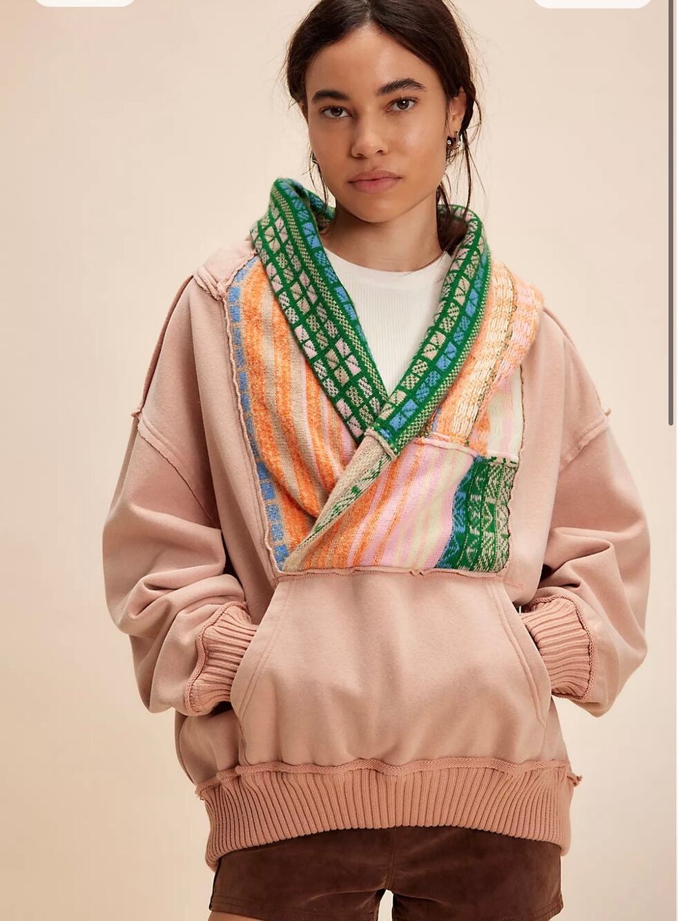 Free People February Sweatshirt in Tuscany Combo Colorway Womens size Large